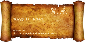 Murguly Ádám névjegykártya